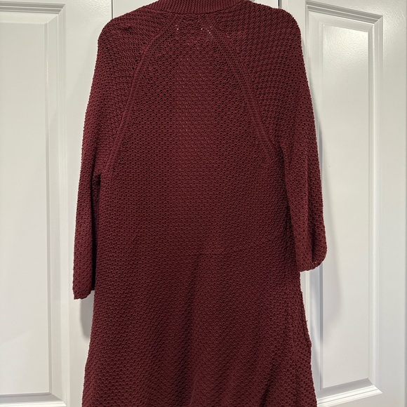Lucky Brand Deep Red Cardigan Sweater - Picture 3 of 5